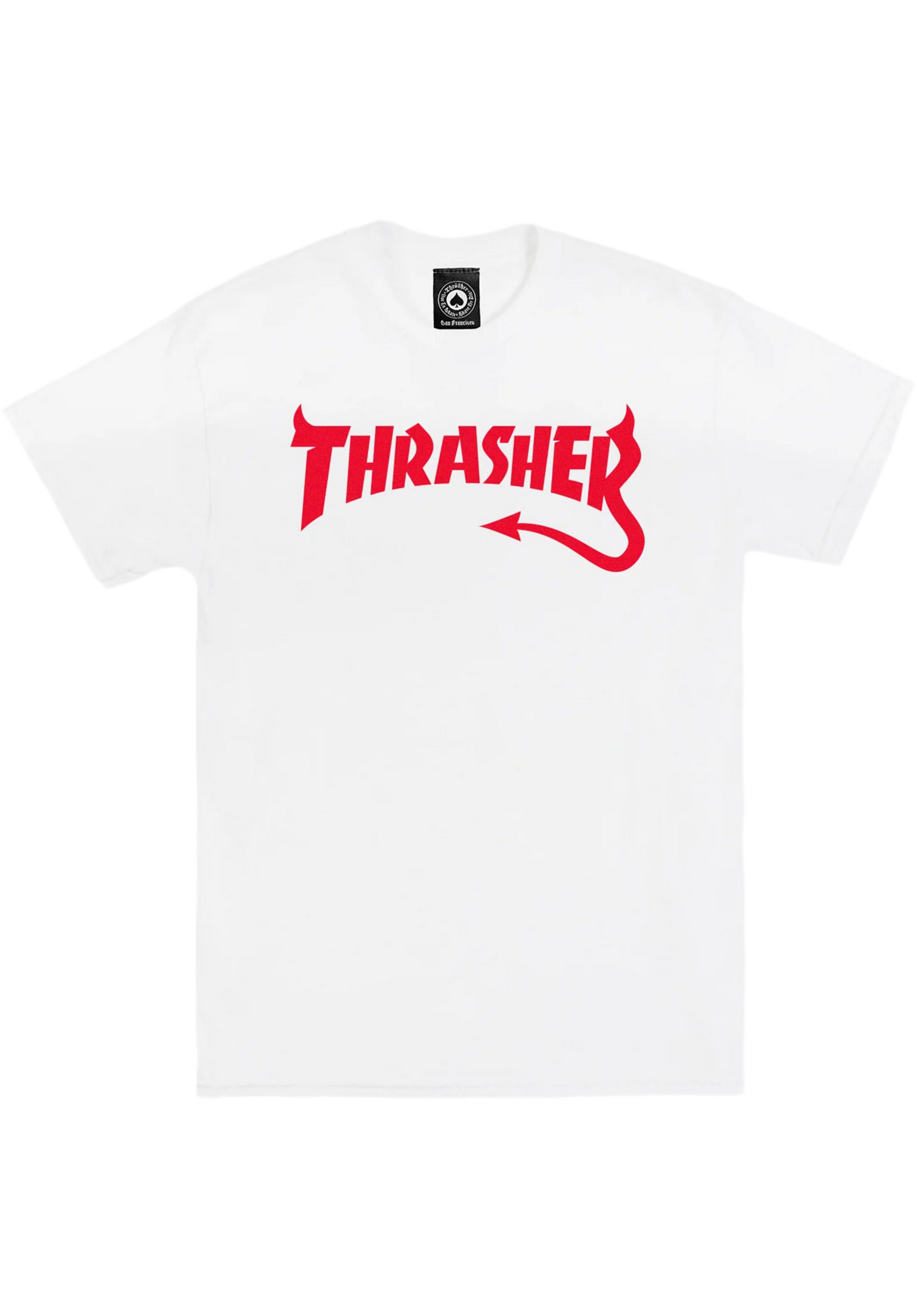 « Thrasher » Diabolo T-Shirt blanc
