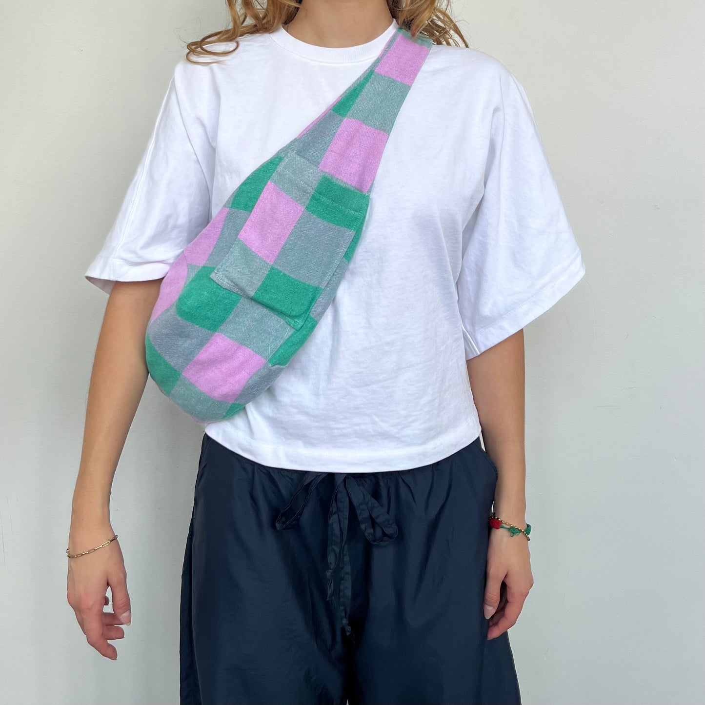 « ANBK » bag rose et vert