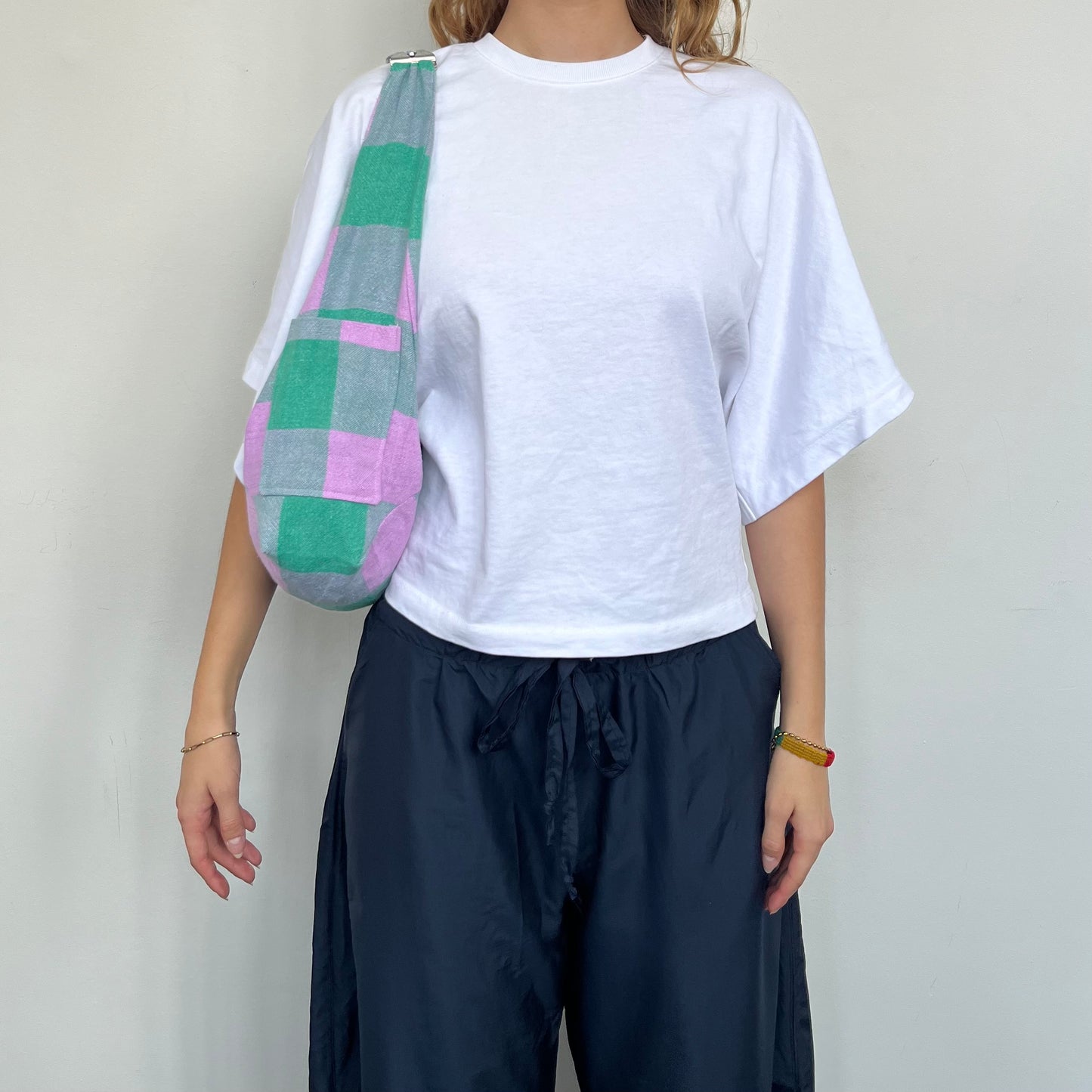 « ANBK » bag rose et vert