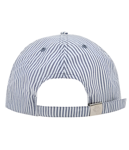 « Magenta » Seersucker cap striped