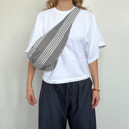 « ANBK » bag gris et blanc