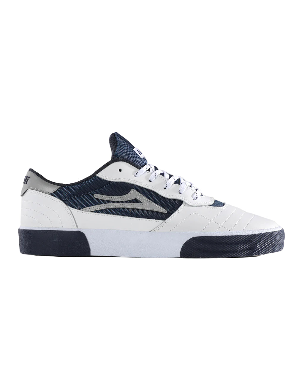 « Lakai » Cambridge White Leather Navy Reflective