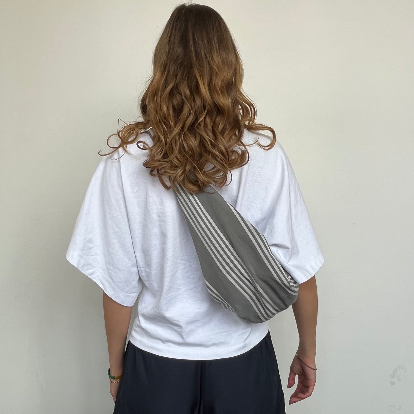 « ANBK » bag gris et blanc