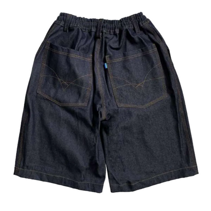 « TELEVISISTAR » Short raw denim